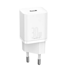 Baseus Γρήγορος Φορτιστής Super Si 1C 30W (Λευκό)