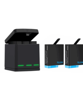 3-slot charger box Telesin for GoPro Hero 5/6/7/8 + 2 batteries (GP-BNC-801)