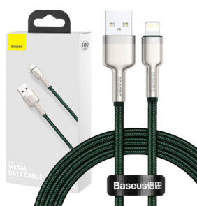 Baseus Καλώδιο USB σε Lightning Cafule, 2.4A, 1m (Πράσινο)