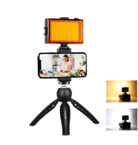 Live broadcast kit Puluz tripod mount + LED lamp + phone clamp