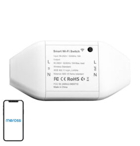 Meross Έξυπνος Ενδιάμεσος Διακόπτης WiFi MSS710HK (HomeKit) (Λευκό)