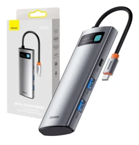 Baseus Docking Station 7σε1 USB-C σε 2xUSB 3.0 + HDMI + USB-C PD (Ασημί)