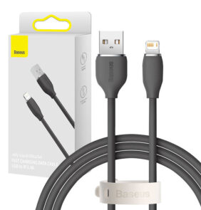 Καλώδιο USB do Lightning Baseus Jelly, 2,4A 1,2m (czarny)