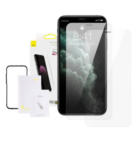 Baseus Προστατευτικό Οθόνης Tempered Glass 0.3mm Full Face για iPhone XR/11 6.1'' (2τμχ) (Διαφανές)