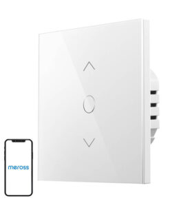 Meross Έξυπνος Διακόπτης Ρολού WiFi MRS100HK (EU) με Χρονόμετρο (HomeKit) (Λευκό)