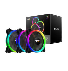 Darkflash Σετ ανεμιστήρων PC ARGB DR12 Pro 3σε1 120x120 (Μαύρο)