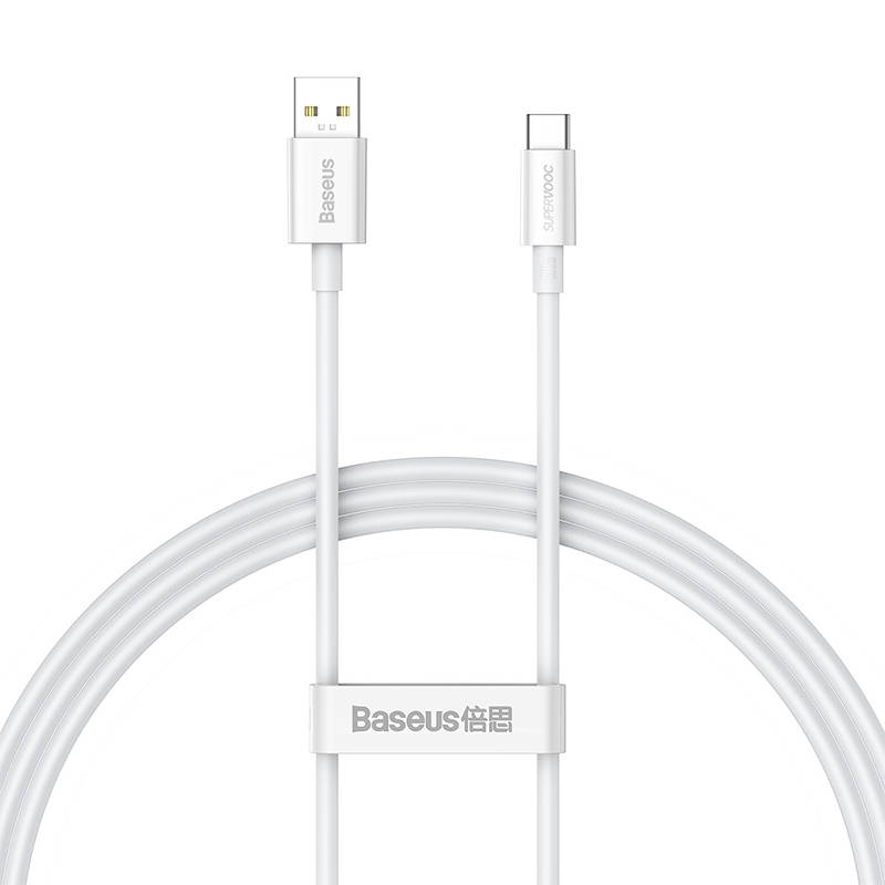 Baseus Καλώδιο USB σε USB-C Superior Series, 65W, PD, 1m (Λευκό)