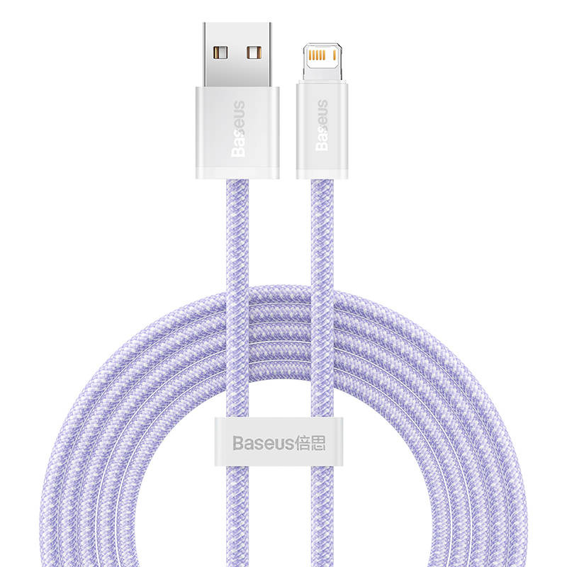 Baseus Καλώδιο USB σε Lightning Dynamic 2 Series, 2.4A, 2m (Λιλά)