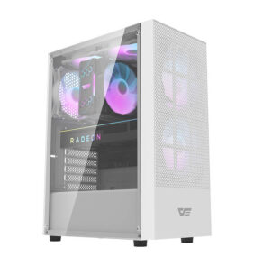 Θήκη υπολογιστή Darkflash A290 (λευκή) + 3 ανεμιστήρες RGB