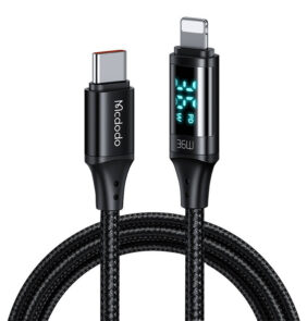 Cable Mcdodo CA-1030 USB-C to Lightning, 36W, 1.2m (black)