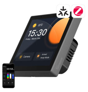 Sonoff Έξυπνος Διακόπτης Τοίχου Χωνευτός Matter WiFi/Bluetooth/ZigBee NSPanel Pro (Μαύρο)