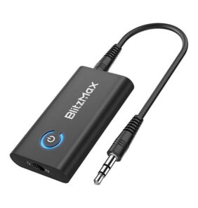 Blitzwolf/BlitzMax Πομποδέκτης Bluetooth 5.2  BT05, aptX (Μαύρο)