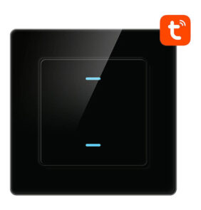 Smart Light Switch WiFi Avatto N-TS10-B2 2 Way TUYA (black)
