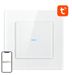 Avatto Έξυπνος Διακόπτης Χωνευτός WiFi N-TS10-W1 (1 κουμπί) TUYA (Λευκό)