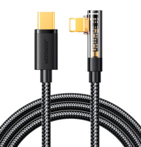 Joyroom S-C Lightning Angle 20W 1.2m USB to USB-C Lightning cable S-CL020A6 (black)