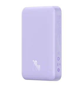 Baseus Powerbank Magnetic Mini MagSafe 10000mAh, USB-C 20W (Λιλά)