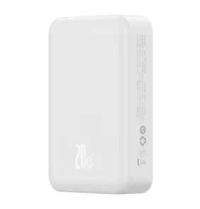 Baseus Powerbank Magnetic Mini MagSafe 20000mAh, USB-C 20W (Λευκό)