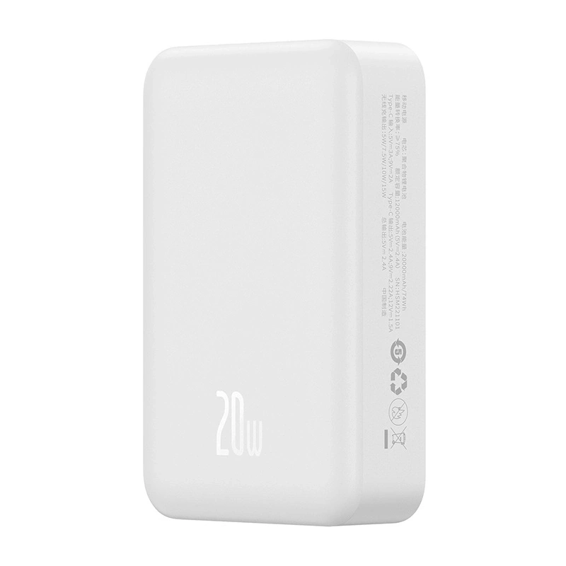 Baseus Powerbank Magnetic Mini MagSafe 20000mAh, USB-C 20W (Λευκό)
