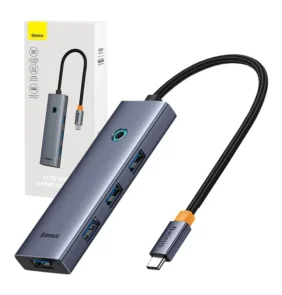 Baseus Hub UltraJoy USB-C σε USB 3.0 4σε1 (Γκρι)