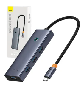 Baseus Docking Station UltraJoy 1xHDMI4K 30Hz + 4xUSB 3.0 5σε1 (Γκρι)