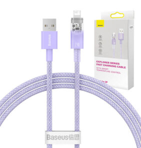 Baseus Καλώδιο USB-A σε Lightning Explorer Series 2.4A, 1m (Λιλά)