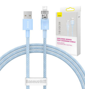 Baseus Καλώδιο USB σε Lightning Explorer Series 2.4A, 1m (Γαλάζιο)