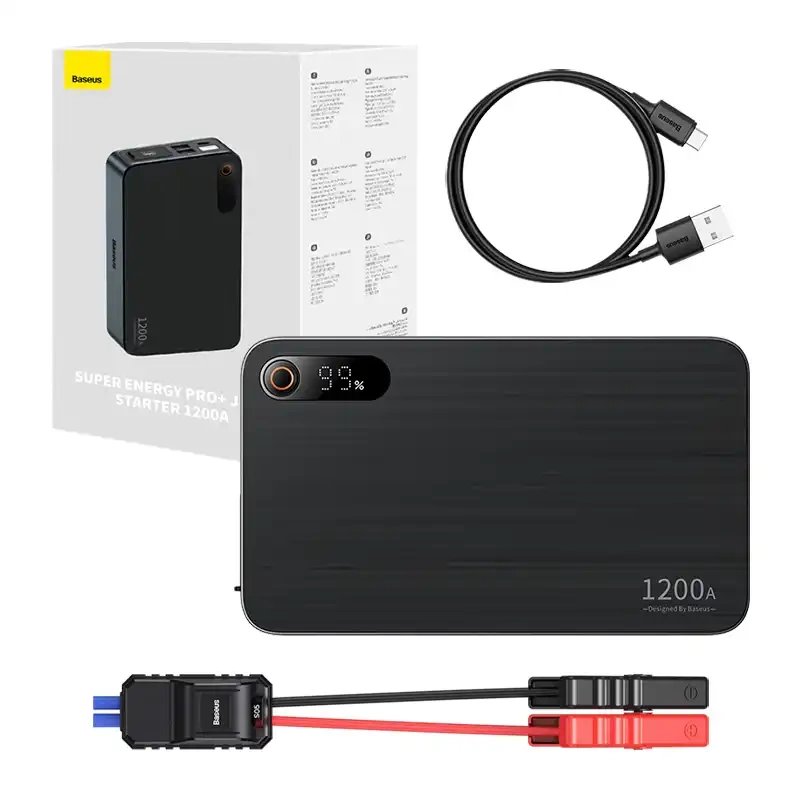 Baseus Εκκινητής Μπαταρίας Αυτοκινήτου Black Super Energy Pro+ 1200A (Μαύρο)