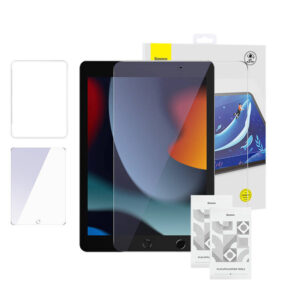 Baseus Προστατευτικό Οθόνης Tempered Glass Crystal 0.3 mm για iPad Pro/Air3 10.5"/iPad 7/8/9 10.2" (2 τμχ) (Διαφανές)