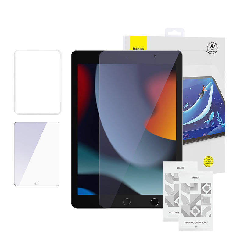 Baseus Προστατευτικό Οθόνης Tempered Glass Crystal 0.3 mm για iPad Pro/Air3 10.5"/iPad 7/8/9 10.2" (2 τμχ) (Διαφανές)