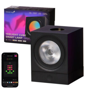 Yeelight Διακοσμητικό Φωτιστικό Cube Light Gaming Lamp Spot με Βάση (Μαύρο)