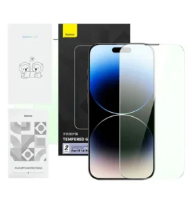 Baseus Προστατευτικό Οθόνης Tempered Glass με Φίλτρο Ιδιωτικότητας Crystal Series για iPhone 14 Pro
