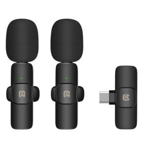Puluz Ασύρματο Μικρόφωνο Lavalier PU3151B Type-C, 2τμχ (Μαύρο)