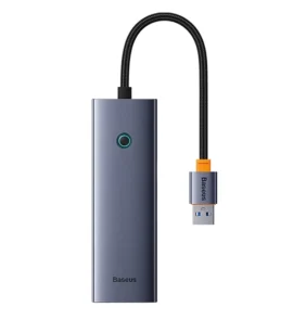 Baseus Docking Station UltraJoy 4σε1 USB-A σε USB 3.0 + RJ45 (Γκρι)