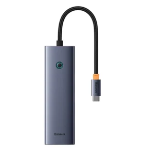 Baseus Docking Station UltraJoy 6σε1 USB-C σε HDMI, 4K, 30Hz+3xUSB 3.0+PD+RJ45 (Γκρι)