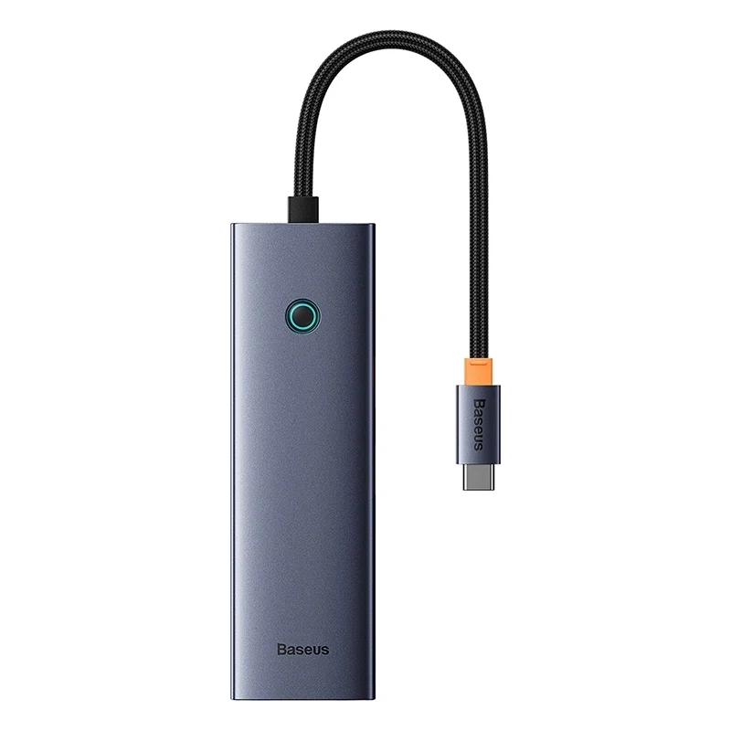 Baseus Docking Station UltraJoy 6σε1 USB-C σε HDMI, 4K, 30Hz+3xUSB 3.0+PD+RJ45 (Γκρι)