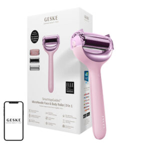 MicroNeedle Face&Body Roller 9in1 Geske with APP (pink)