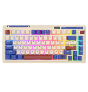Wireless mechanical keyboard Royal Kludge KZZI K75 pro RGB, Moment Switch (retro blue) (QWERTY)