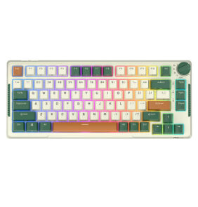 Wireless mechanical keyboard Royal Kludge RKH81 RGB, Sky cyan switch (green) (QWERTY)