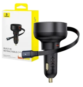 Baseus Φορτιστής Αυτοκινήτου Enjoyment με Καλώδιο Lightning + USB-C, 55W (Μαύρο)