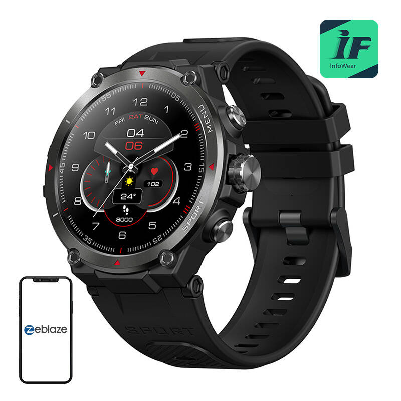 Zeblaze Smartwatch Stratos 2 (Μαύρο)