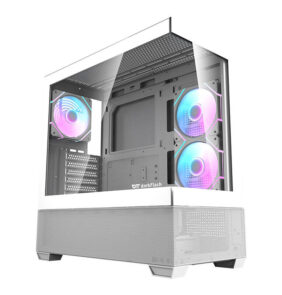 Darkflash Κουτί Υπολογιστή DS900 AIR με 6 ανεμιστήρες ARGB (Λευκό)