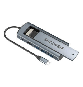 Blitzwolf Docking Station 6in1 HUB BW-Neo TH13 (Ασημί)