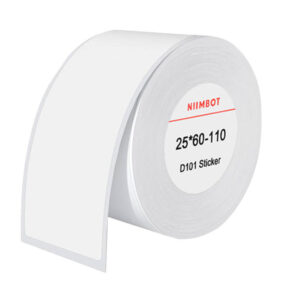 Niimbot Αυτοκόλλητες Θερμικές Ετικέτες 25x60mm, 110τμχ (Λευκό)