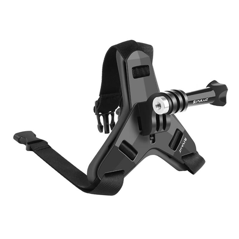 Motorcycle Helmet Chin Strap Mount PULUZ for action cameras (including X5 / X4, Osmo Action 5 Pro)