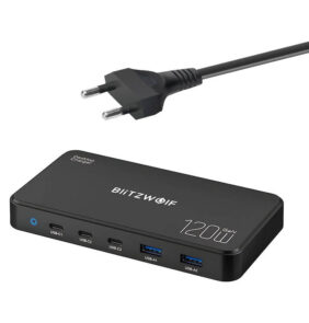 Blitzwolf Φορτιστής BW-i100 GaN 5σε1 120W (Μαύρο)