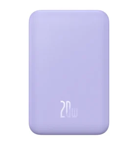 Baseus Powerbank Magnetic Mini 5000mAh, USB-C 20W (Λιλά)