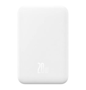 Baseus Powerbank Magnetic Mini 5000mAh, USB-C 20W (Λευκό)