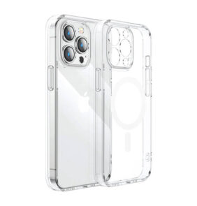 Magnetic potective phone case Joyroom for iPhone 15 Pro Max (transparent)