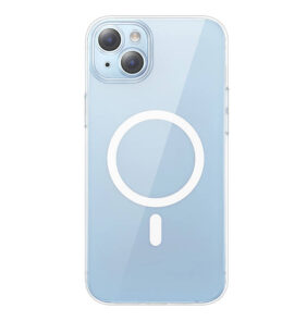 Baseus Μαγνητική Θήκη Crystal Series για iPhone 14 Plus + Προστατευτικό Οθόνης Tempered Glass (Διαφανές)