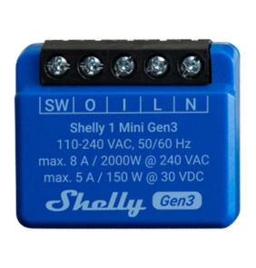 Shelly 1 Mini Gen3 Controller, WiFi/Bluetooth